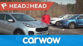 Nissan Qashqai vs Hyundai Tucson vs Kia Sportage SUV 2017 review  Head2Head