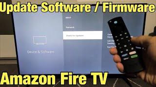 Amazon Fire TV How to Update Software  Firmware to Latest Version