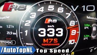 AUDI R8 V10 PLUS ACCELERATION & TOP SPEED 0-333kmh LAUNCH CONTROL by AutoTopNL