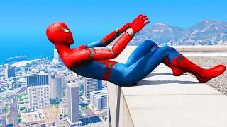 Spiderman Falling off Highest GTA 5 MODS Spider-Man Funny Moments & Fails