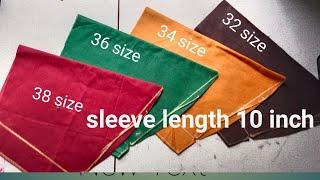 32-38 easy blouse sleeve measure sleeve length 10 incheasy sew measure
