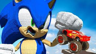 Cars vs SONIC in Teardown