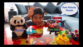 Devansh Play time with Paw Patrol and  Talking panda