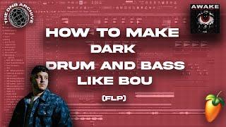 How To Make  Drum and Bass  Rollers Bou Basstripper - FL STUDIO 21  DNB TUTORIAL