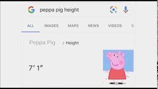 Peppa Pig height