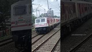 AMUL WAP5 Ranakpur Express Departing Borivali #train #indianrailways #shorts