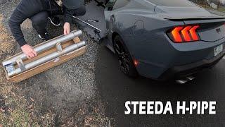 Steeda H-Pipe on 2024 Mustang GT - Install and First Impressions