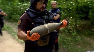 Danger Underfoot In Donetsk As Explosives Teams Dig Out Live Shells