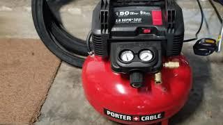 Unboxing Porter Cable Compressor