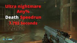 Doom Eternal any% ultra nightmare fastest death speedrun World record