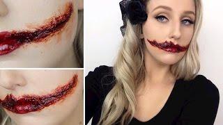 The Black Dahlia Slit Mouth SFX Tutorial - AMERICAN HORROR STORY SERIES