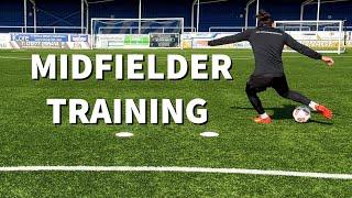 INDIVIDUAL MIDFIELDER TRAINING SESSION  Best drills to improve as a midfielder