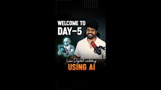 Day 5  Learn Digital Marketing using AI - content calendar using ChatGPT