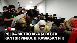 Digerebek Polisi 98 Karyawan Pinjol Legal Menunduk Diam  Kabar Utama tvOne