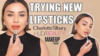 Unboxing and trying new lipsticks from Charlotte Tilbury Makeup by Mario & Huda Beauty  Nina Ubhi