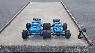 Arrma Outcast 4s and Arrma Notorious 6s BLX Backflip Action