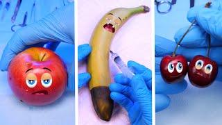 Banana Cherry Apple need fruit worm surgery  My best operations #2 #fruitsurgery