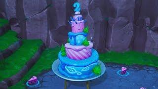 Fortnite Battle Royale - All 10 Birthday Cakes Locations Guide 2nd Birthday Challenges