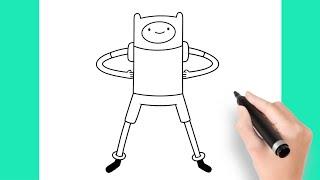 How to draw Finn from Adventure Time