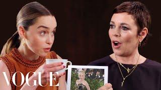 Emilia Clarke & Olivia Colman Ask Rapid-Fire Questions  Off the Cuff  Vogue