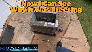 Water In The Emergency Pan Was Evidence Of Ice #hvacguy #hvaclife