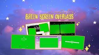 green screen overlays for aesthetics