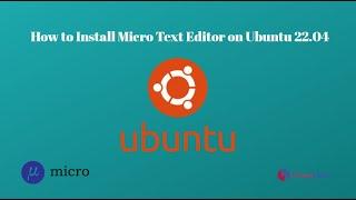 How to install Micro Text Editor on Ubuntu 22.04
