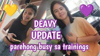 Deavy update parehong busy sa trainings #fyp