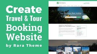 How to Make Travel & Tour Booking Website  Travel Agency WordPress Theme Customization Tutorial