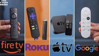 TOP 5 STREAMING STICKS 2020 - Fire TV vs Apple TV vs Roku vs Chromecast vs...