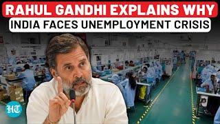 Rahul’s Big Attack On Modi Govt Over Unemployment Praises China In U.S. Speech  Watch