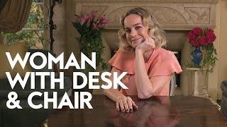 Brie Larson  Woman with Desk and Chair  InStyle