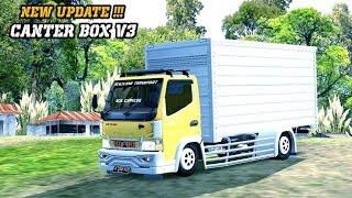 MOD BUSSID TERBARU  SHARE LIVERY MOD TRUCK CANTER BOX V3 BUDESIGN