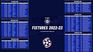 Indian Super League Fixtures of 2022-23 Season  ISL