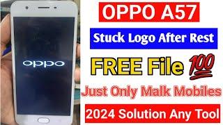 Oppo A57 is stuck on the logo Solution 2024  After Rest lock Oppo A57 Stuck logo Solution  Oppo