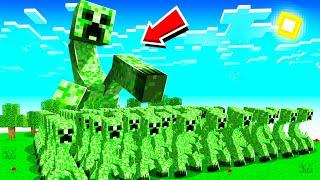 100 MUTANT CREEPERS vs BIGGEST MINECRAFT CREEPER COLOSSUS