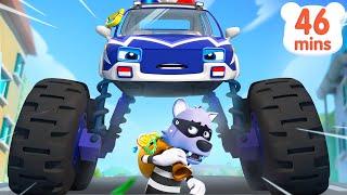 Super Police Truck is Catching a Thief  Vehicles for Children  Car Cartoon  Kids Songs  BabyBus