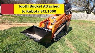 Wired Equipment - Tooth Bucket Attached to the SCL1000