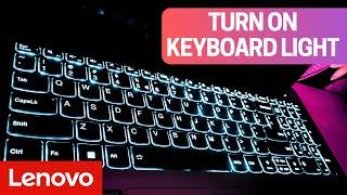 How to Turn on Keyboard Light on Lenovo Laptop Tutorial 2024