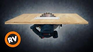 Homemade TABLE SAW with CIRCULAR SAW - Building 3 in 1 Workshop - Part 1