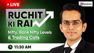 Live Trading Today - NIFTY & BANK NIFTY 5-July-2024  Ruchit ki Rai