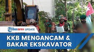 KKB BERULAH LAGI Tulis Surat Ancaman & Bakar Ekskavator di Yapen Papua Minta Anggotanya Dibebaskan