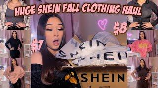 HUGE SHEIN FALL TRY ON CLOTHING HAUL 2022  25+ items   flannels jackets pants tops & sets