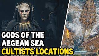 Assassins Creed Odyssey - ALL GODS OF THE AEGEAN SEA CULTISTS Location Walkthrough