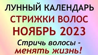 Лунный календарь СТРИЖКИ волос на НОЯБРЬ 2023. Календарь стрижек.