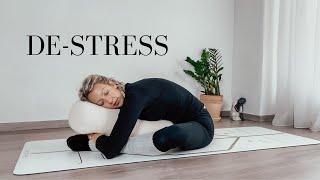 RESTORATIVE YOGA WITH BOLSTER  restorative yoga 20 minutes