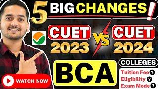 CUET 2024 Exam 5 Major Changes CUET UG 2024 Big Updates BCA 2024 #bca #cuet #cuetug #cuet2024