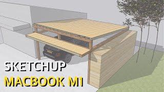 MacBook Air M1 Sketchup Test - Carport Design