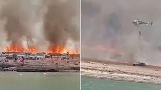 Incendi in Sicilia 200 evacuati via mare a Scopello le tragiche immagini