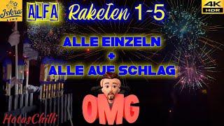 Iskra ALFA Raketen 1-5 ⎥alle einzeln und alle auf Schlag 4KHDR